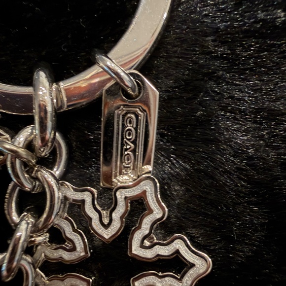 Coach Silver & Rhinestone Snowflake Key Holder - Picture 3 of 6